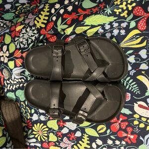 Black Strappy Sandals